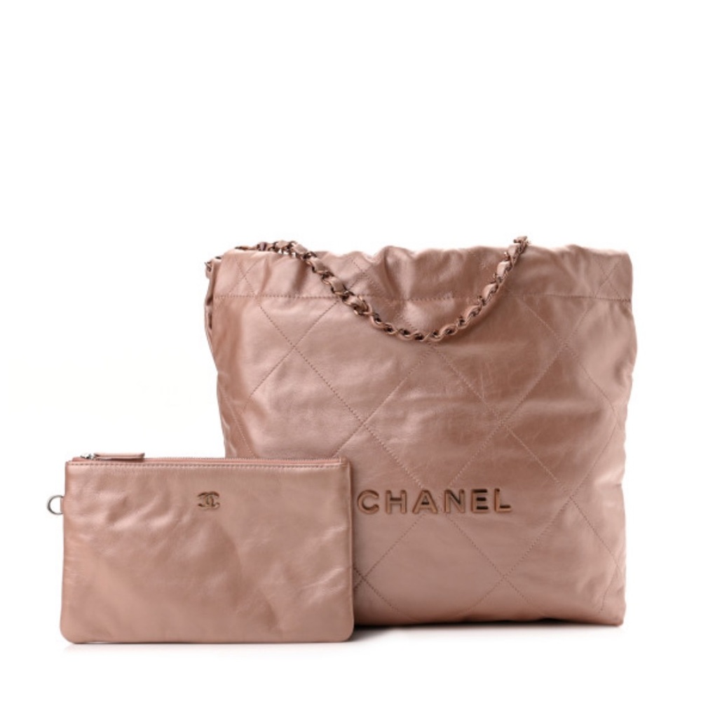 Chanel Pink Quilted Calfskin Women's Bag Set